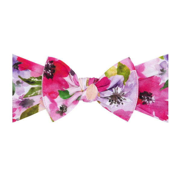 Baby Bling Bows - Baby Bling® Printed Knot soft nylon headband: Paperwhites