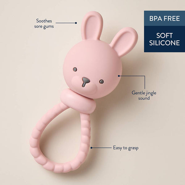 Pink Bunny Sweetie Rattle™