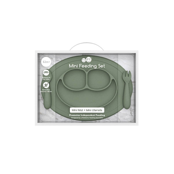 ezpz - Mini Feeding Set (Toddler 12+ months): Sage