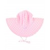 Pink Polka Dot And Stripe Reversible Swim Hat