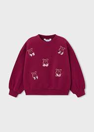 Cherry Embroidered Sweatshirt