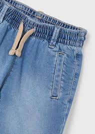 Denim Shorts w/Elastic Waistband