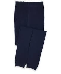 Navy Scallop Pime Footless Tights 2-4 years