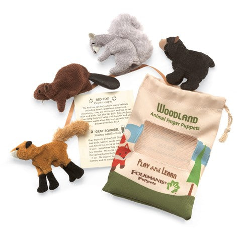 Woodland Animal Finger Puppet Set