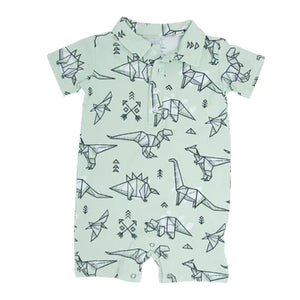 Origami Dino Polo Romper