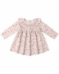 Garden Ruffle Collar Jersey Dress