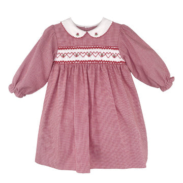 Red Gingham Smocked Dress
