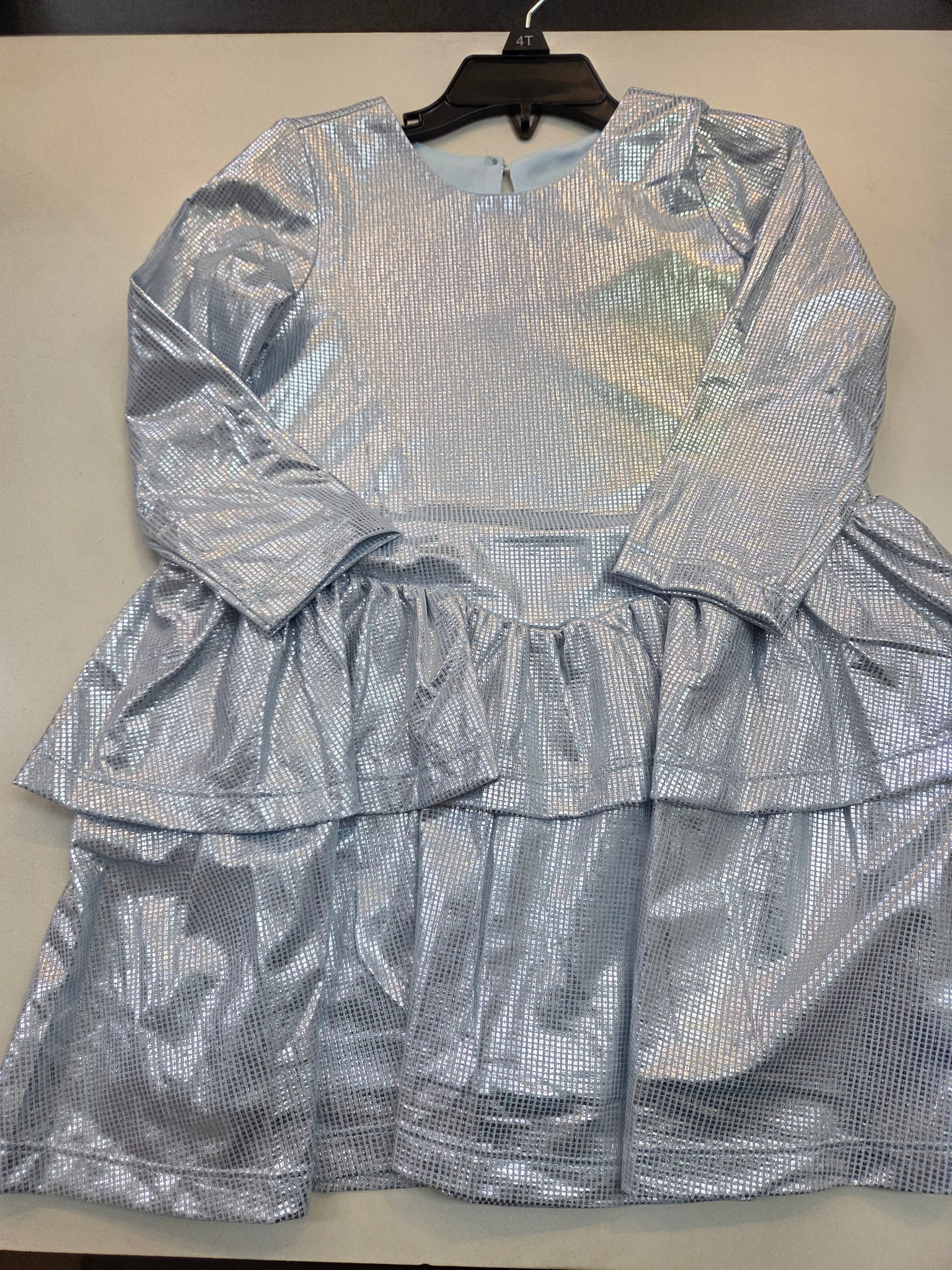 Starry Blue Glitter Dress-4T