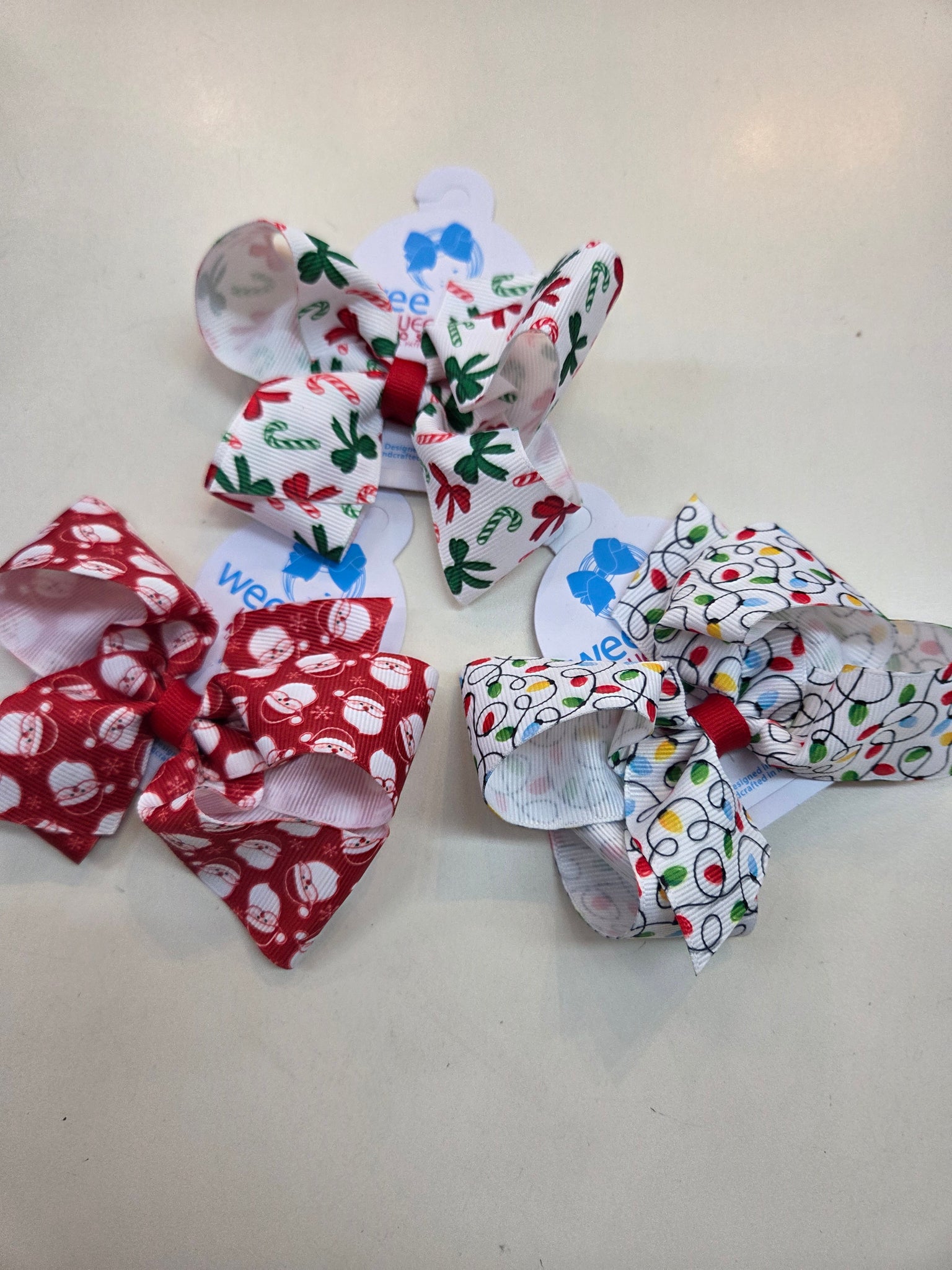 Medium Holiday Print Bow