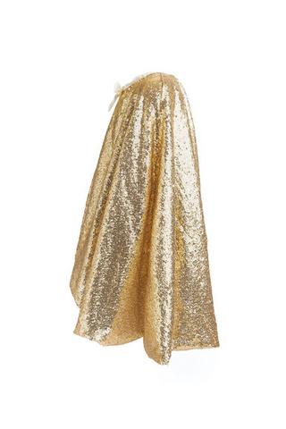 Gracious Gold Sequins Cape- 5/6 year