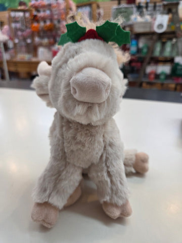 Laddie Holiday Highland Mini Cow w/ Holly
