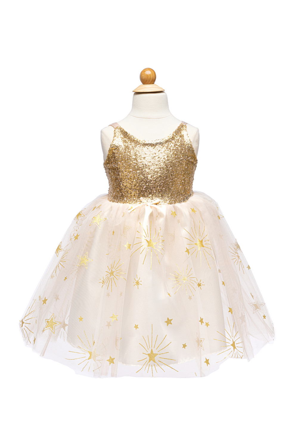 Golden Glam Party Dress, 3/4 year