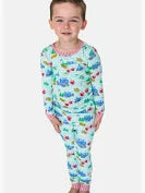 Snowy Train Tracks Pajamas