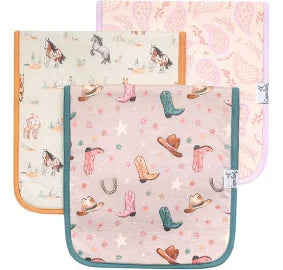 Copper Pearl Cheyenne Burp Cloth Set