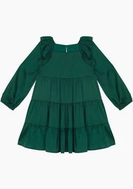 Mistletoe Emerald Green Tiered Dress