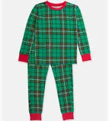 Green Nicholas Plaid Pajamas