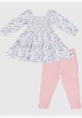 Country Girl Floral Dress + Legging Set