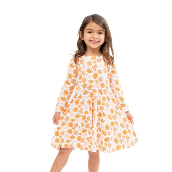 Pumpkin Swirly Dress