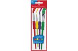 4 Pack Soft Grip Brushes