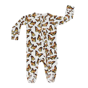 The Great Migration Ruffle Zip Footie