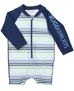 Coastal Stripes One Piece Rashguard