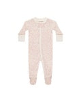 Pink Blossom Zipper Footie