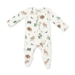 Northern Woodland Animals Zip Footie