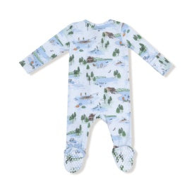 Lake Life Zipper Footie