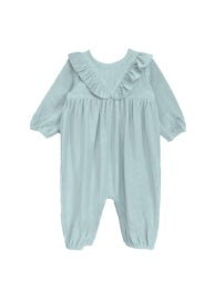 Blair-Blue Velvet Corduroy Romper