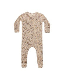 Posy Zip Bamboo Footie