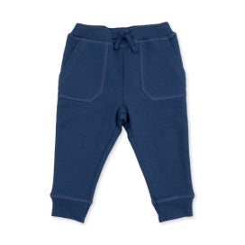 Football Sweatshirt + Navy Solid Pants Set