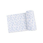 Romi Floral Ribbed Knit Swaddle Blanket