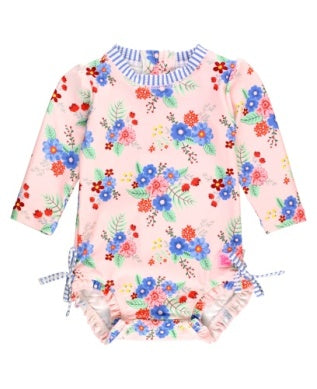 Coastal Breeze Floral One Piece Rashguard