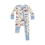 Hay Farmer Blue 2-way Zipper Romper