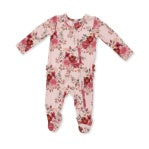 Sabrina Floral Zip Ruffled Footie