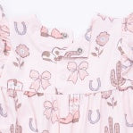 Cowgirl Boots and Bows Romper