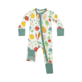 Veggies 2 Way Zipper Romper