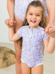 Magical Mermaid Short Sleeve one Peice Rash Guard