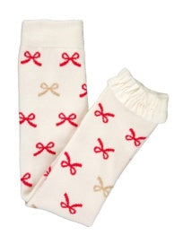 Red Bows Footless Tights