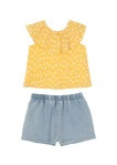 Morning Sunshine Denim Short Set