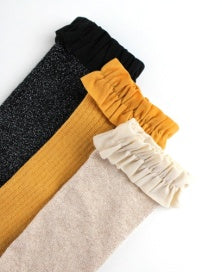 Sparkle Oatmeal, Honey & Sparkle Black: 3-pack Knee High Socks
