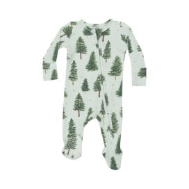 Thermal Forest Trees 2-Way Zipper Footie