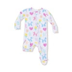 Balloon Animal Pink Ruffle Footie