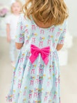 Bows & Bouquets Knit Twirl Dress