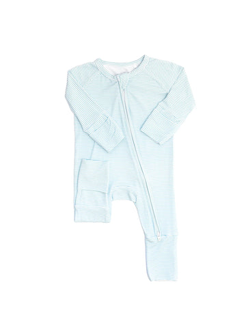 Pistachio Mini Stripe Romper