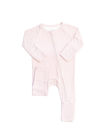 Pink Mini Stripe Romper