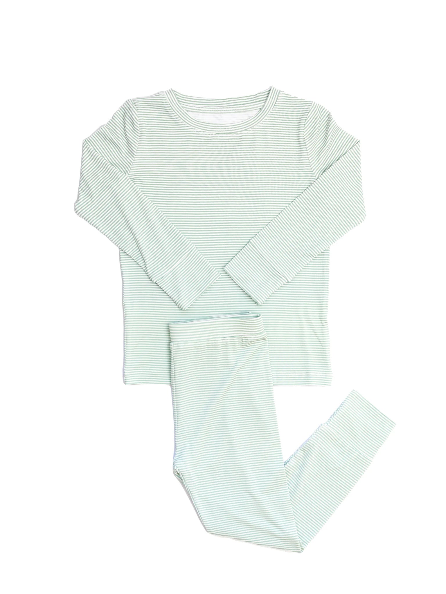 Pistachio Mini Stripe 2 pc. Pajamas