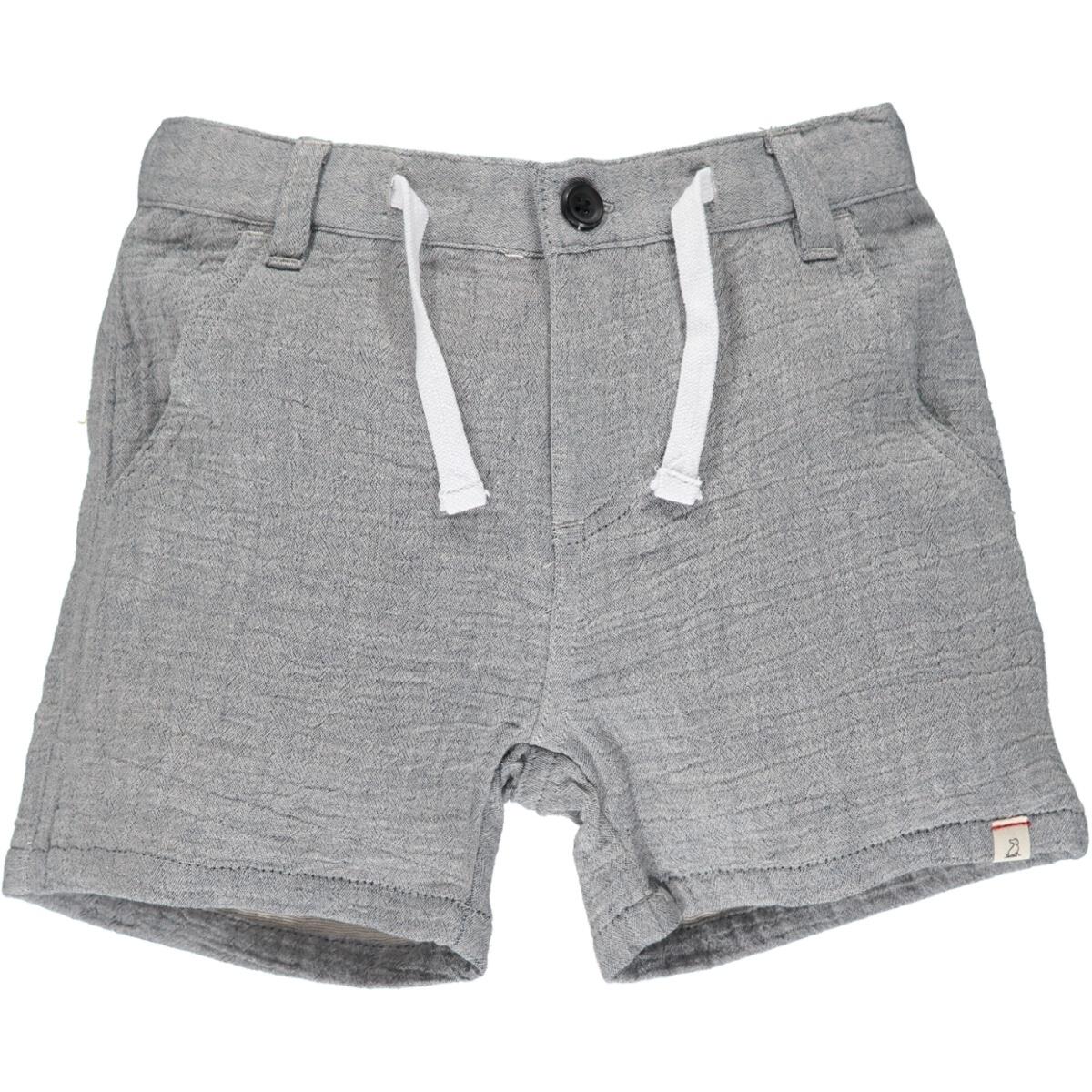 Crew-Grey Cotton Gauze Shorts