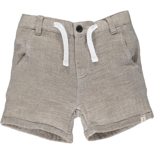 Brown Gauze Shorts-Crew
