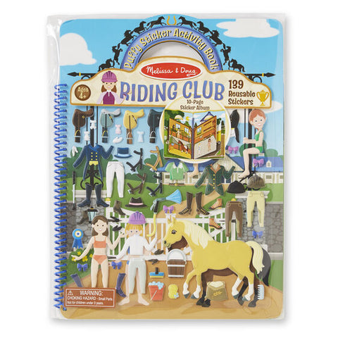 Puffy Sticker Activity Book-Riding Club